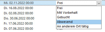 passende Kategorie auswählen