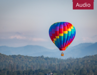 Heißluftballon als Bild für Entscheidungen