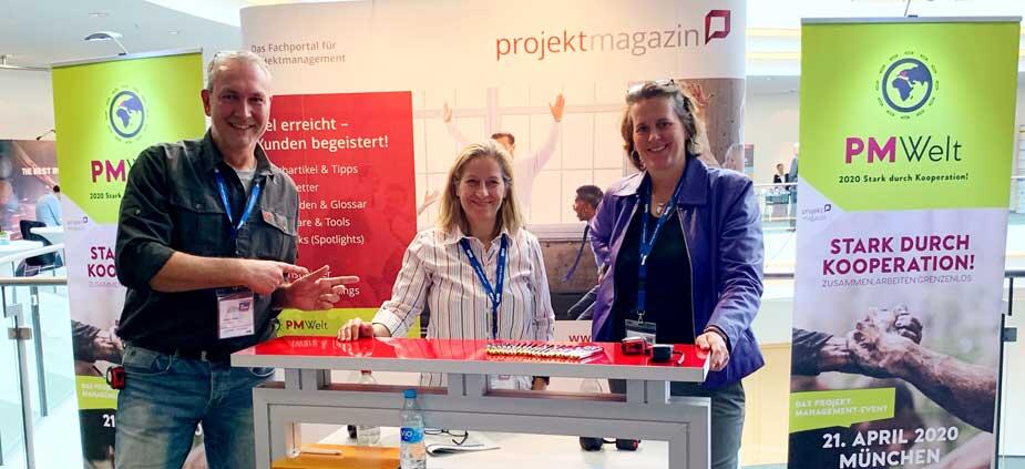 Thomas Franke interviewt für den Projektmanagement-Podcast der Volkswagen AG unsere beiden Geschäftsführerinnen Petra Berleb und Regina Wolf-Berleb 