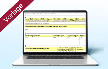 Projekt-Steckbrief für Kleinprojekte und Arbeitspakete