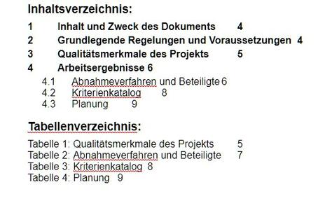 Vorlage Prüfplan Inhalte