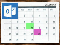 Feiertage im Outlook-Kalender farbig hervorheben